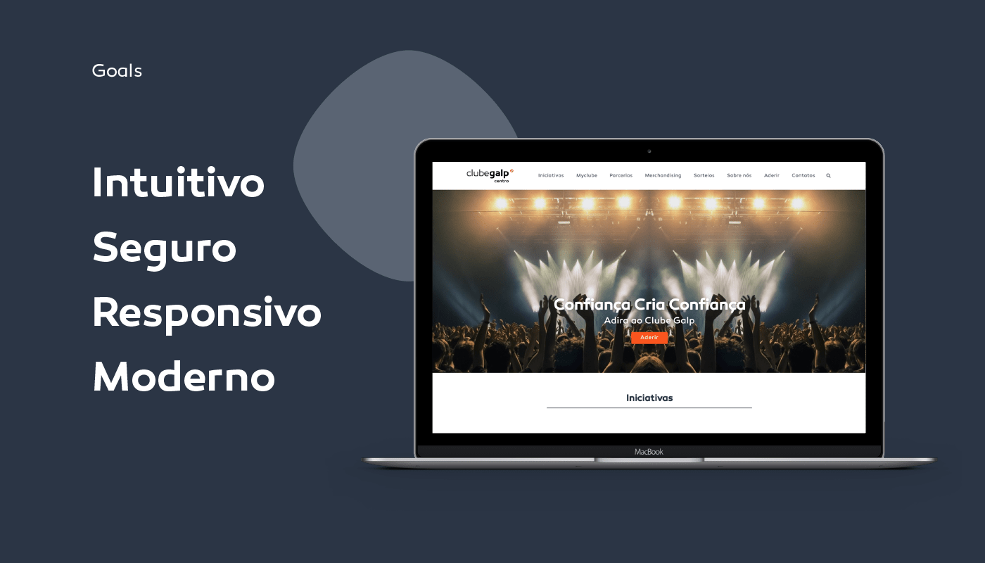 Website Club Galp Web design and Development