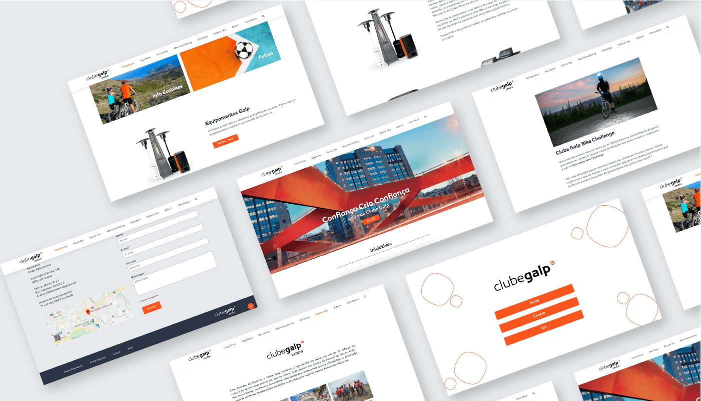 Website Club Galp Web design and Development