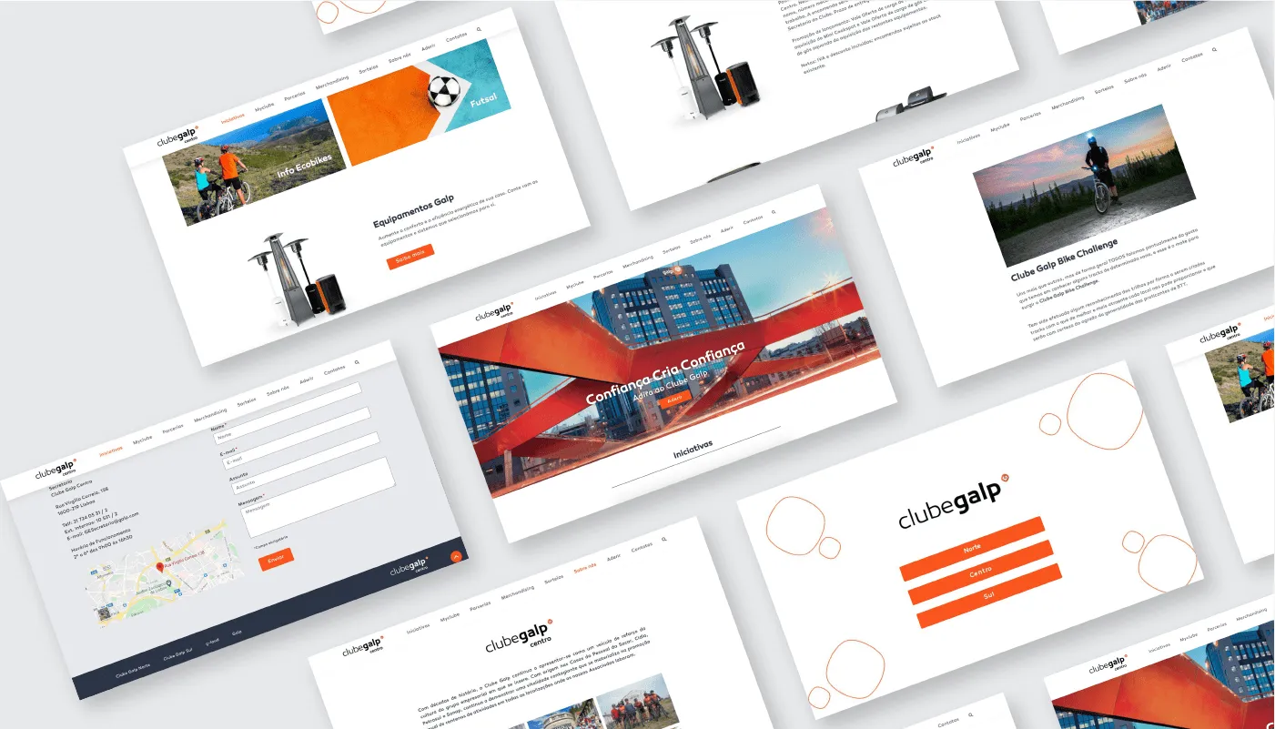 Website Club Galp Web design and Development