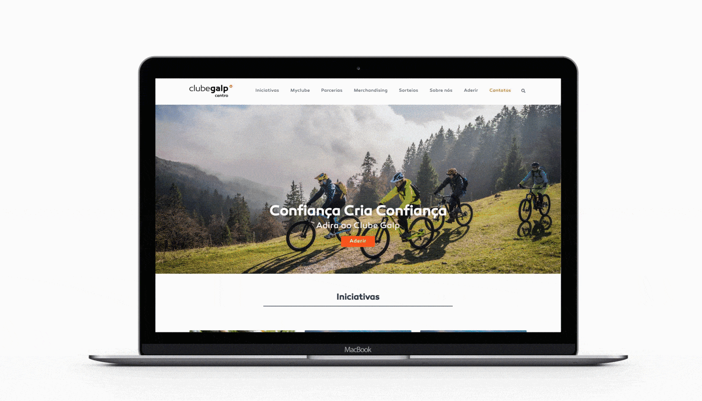 Website Club Galp Web design and Development