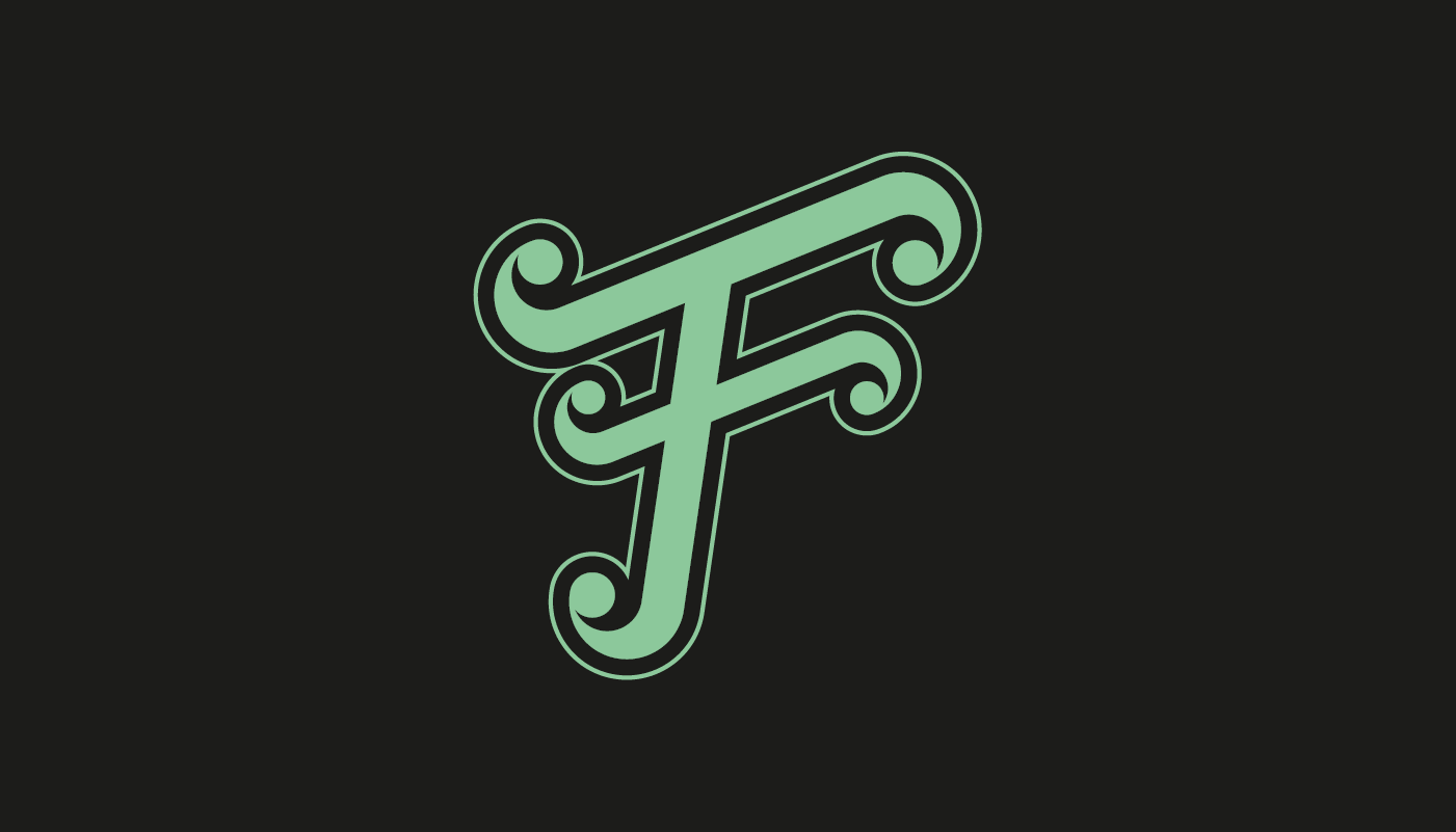 Letter F for 36 days of type