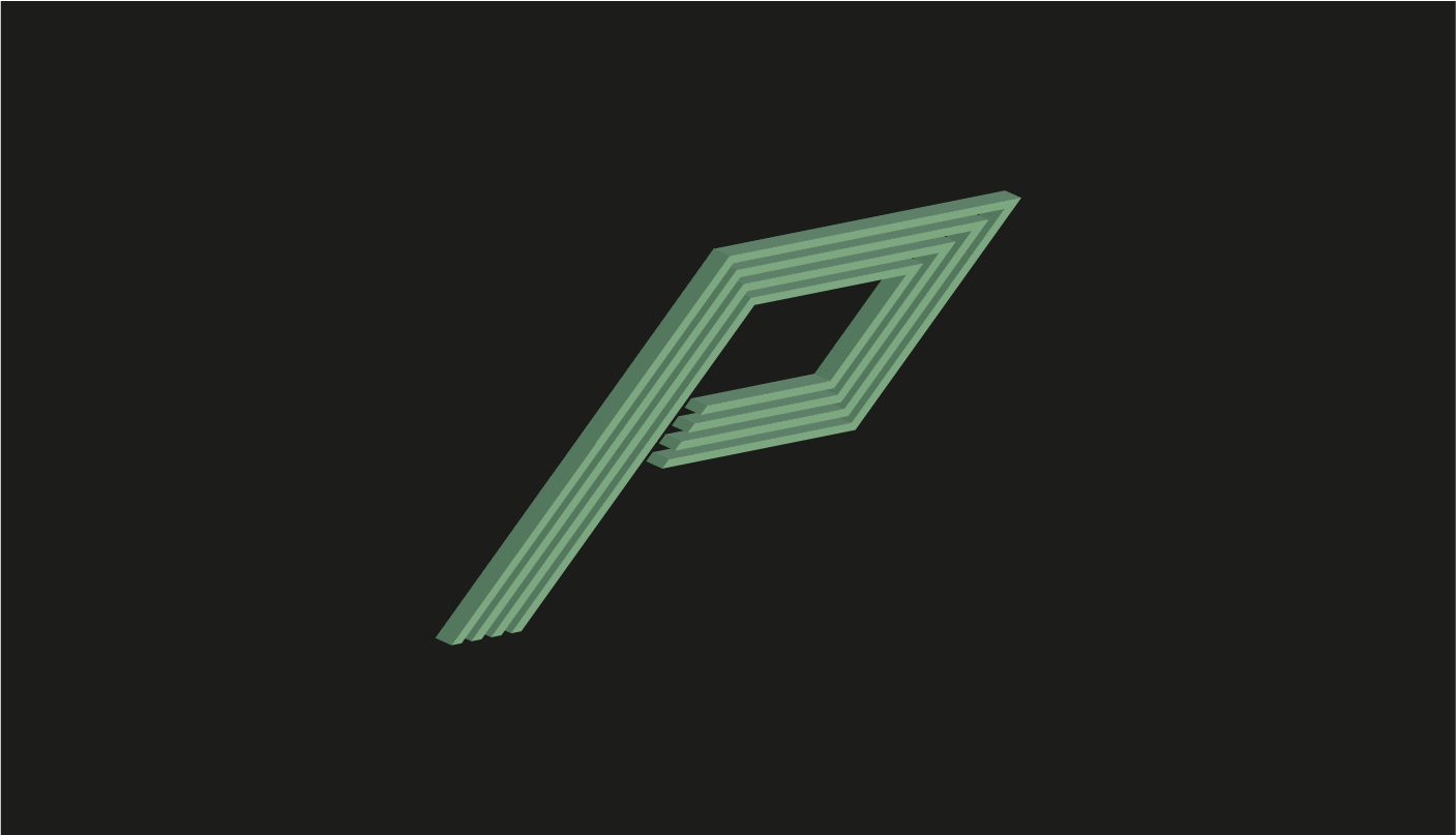 Letter P for 36 days of type