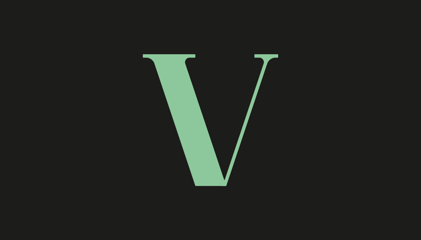 Letter V for 36 days of type