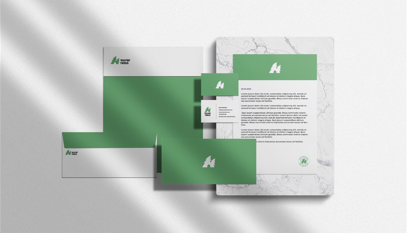 Wavin Trees Logo and stationery