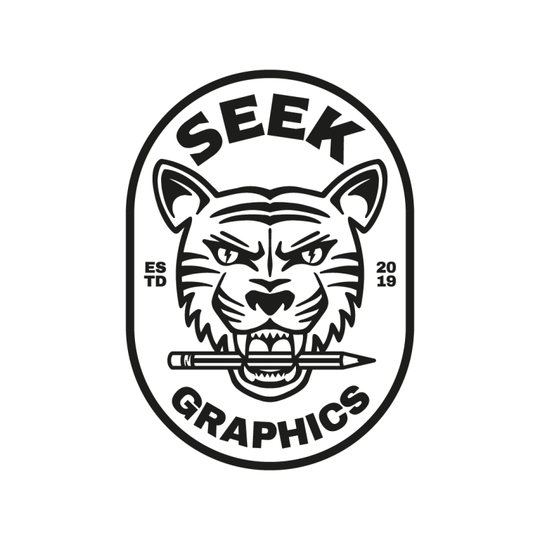 Seek Graphics Tiger Badge