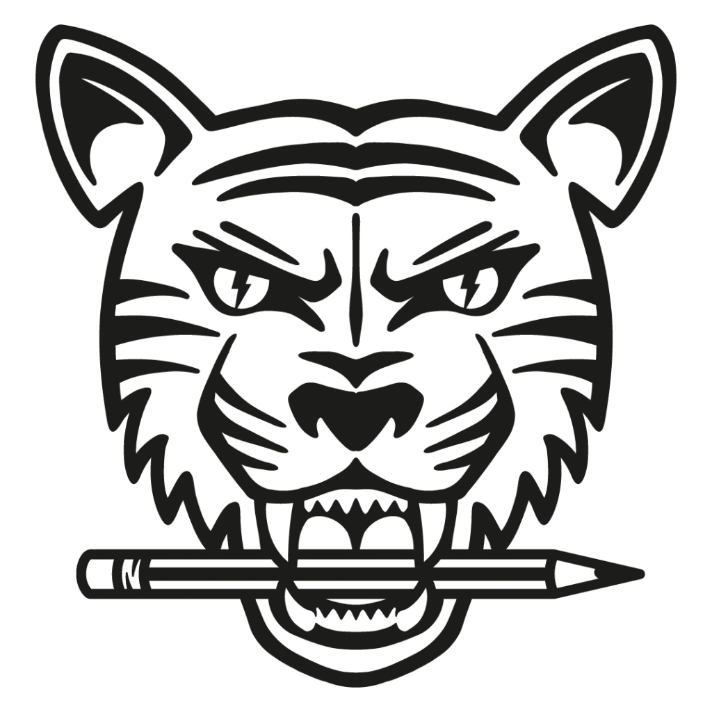 Seek Graphics Tiger Design