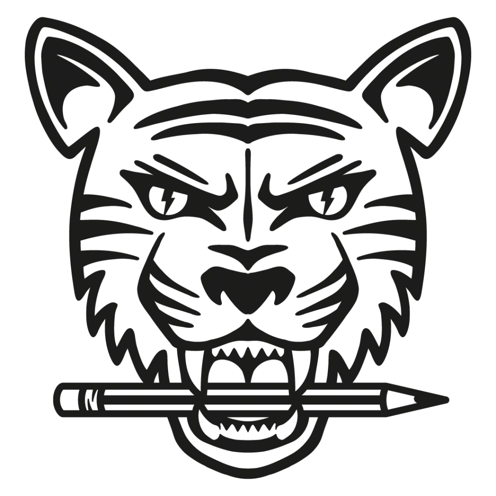 Seek Graphics Tiger Design