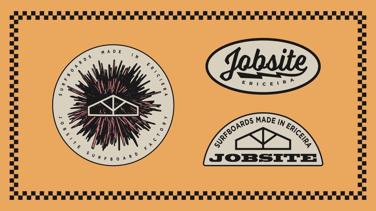 Graphics kit and illustrations for Jobsite Surfboard Factory