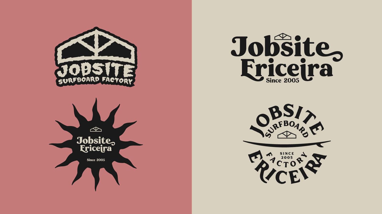Graphics kit and illustrations for Jobsite Surfboard Factory
