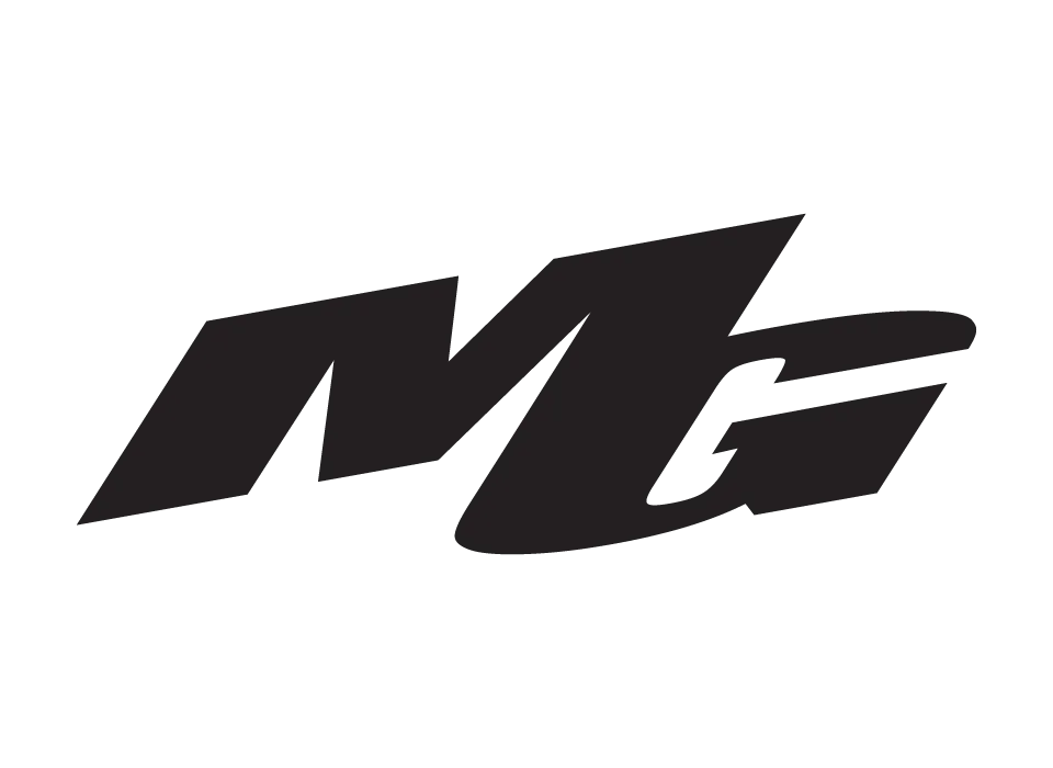 Black MG Surfboards Logo